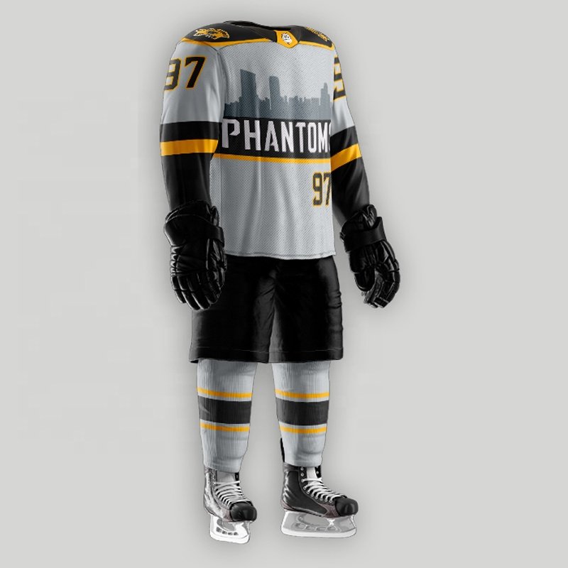 Ice hockey jersey custom, ice hockey sublimated, tackle twill