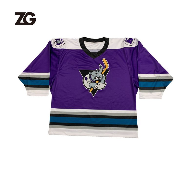 high quality embroidery tampa bay lightning ice hockey jersey custom team hockey jersey