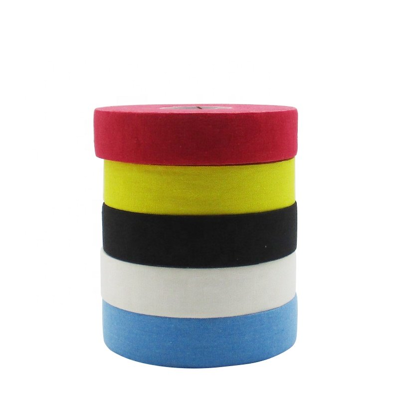 Ice Hockey Tape 2.5CM 10M 1'' Black Fabric Hot Sale Color Cotton Waterproof Anti-Slip Wear Resistant Sports Adhesive tape