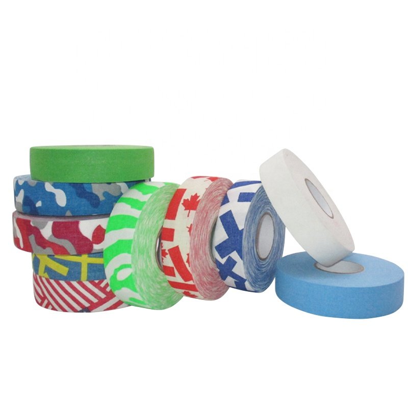 Ice Hockey Tape 2.5CM 10M 1'' Black Fabric Hot Sale Color Cotton Waterproof Anti-Slip Wear Resistant Sports Adhesive tape