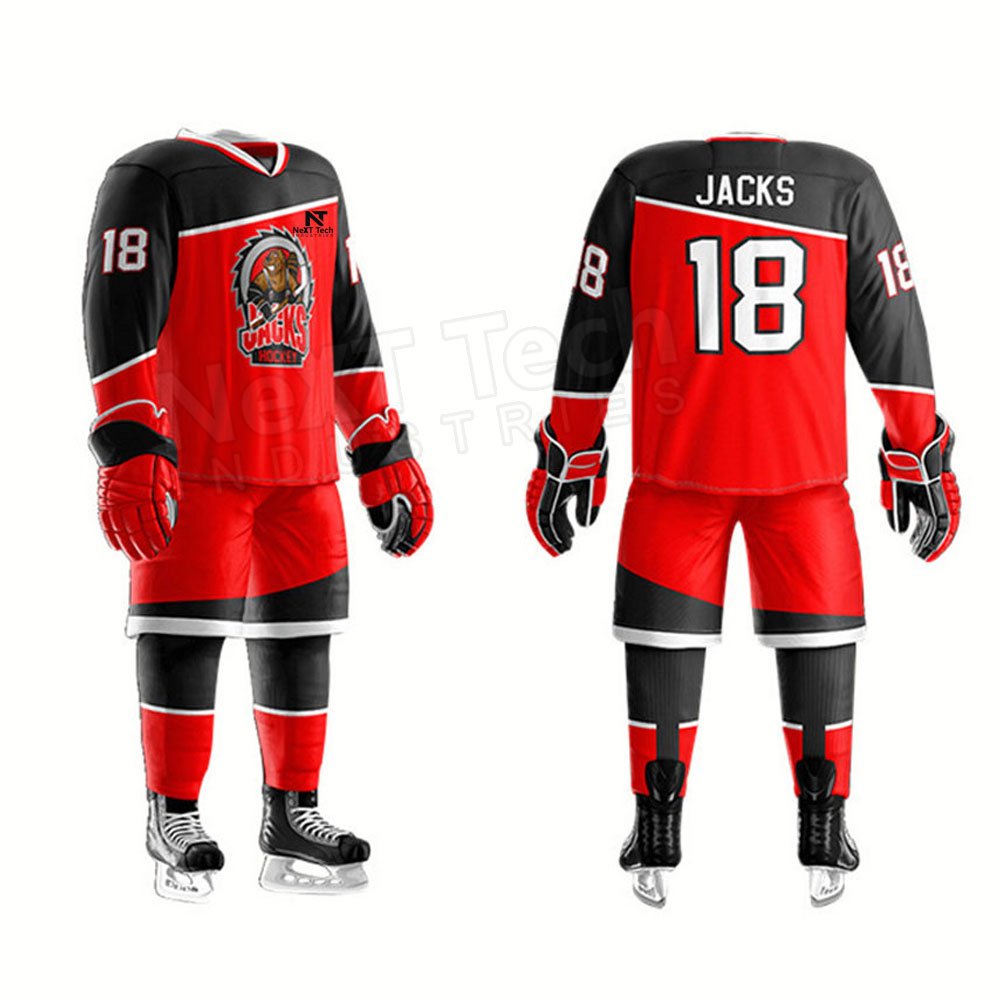 Plus Size Ice Hockey Uniform For Sale Customized Logo Design Ice Hockey Uniform Made In Pakistan
