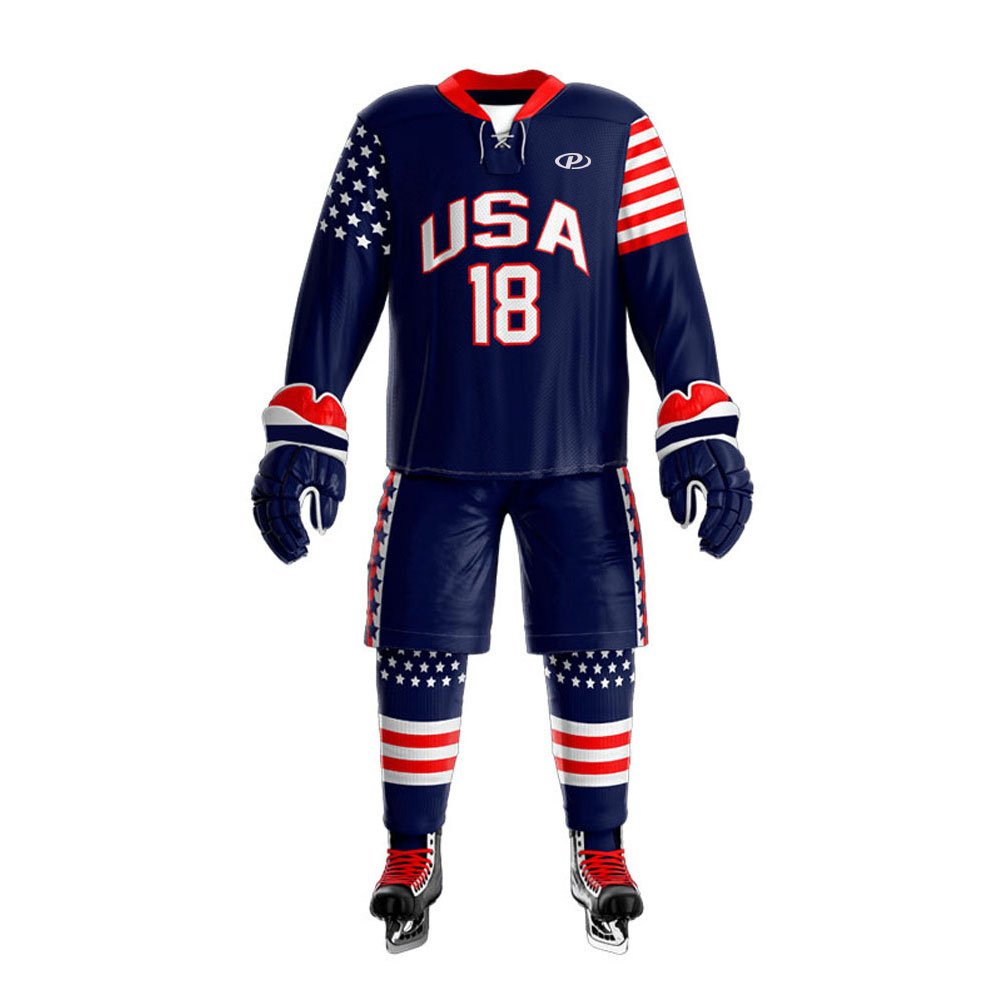 Customization Best Price Ice Hockey Jersey Shorts Team Clubs Leagues Hockey Sweater Ice Hockey Uniforms Set