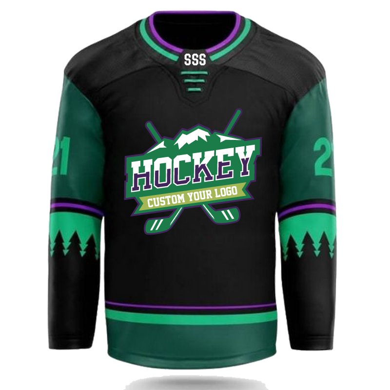 High Quality Tampa Florida Panthers Your Own Logo Blue Yellow Hombre Wholesale Customized Ice Hockey Jersey