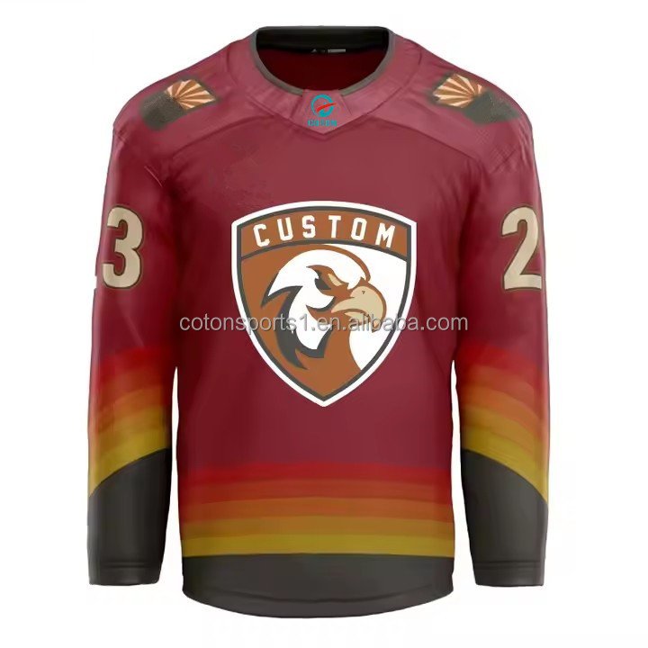 Custom Made New design Embroidery Logo Men's Sport Tackle Twill Ice Hockey Jersey Custom Team Name hockey wear uniform