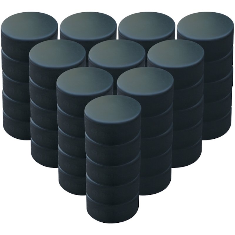 bulk wholesale official custom print or blank promotional cheap rubber ice hockey puck for promotion