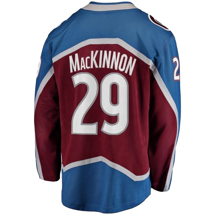 Wholesale Ice Hockey Jersey Colorado City Stitched Sports Cheap Men Red Avalanche Wear 29 Mackinnon 92 Landeskog 8 Makar
