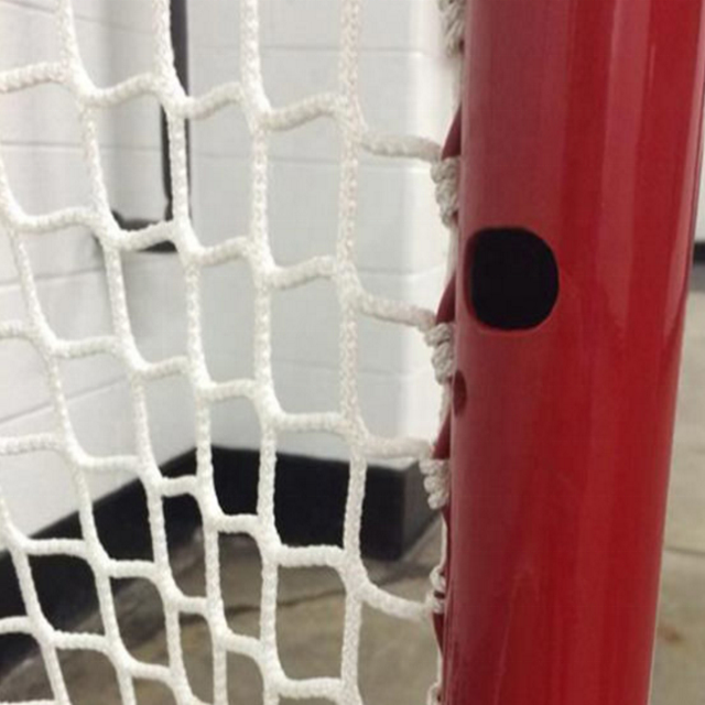 Knotless ice hockey and field hockey plastic net sport ball net