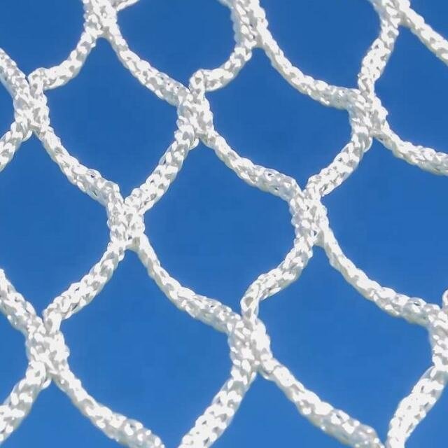Knotless ice hockey and field hockey plastic net sport ball net