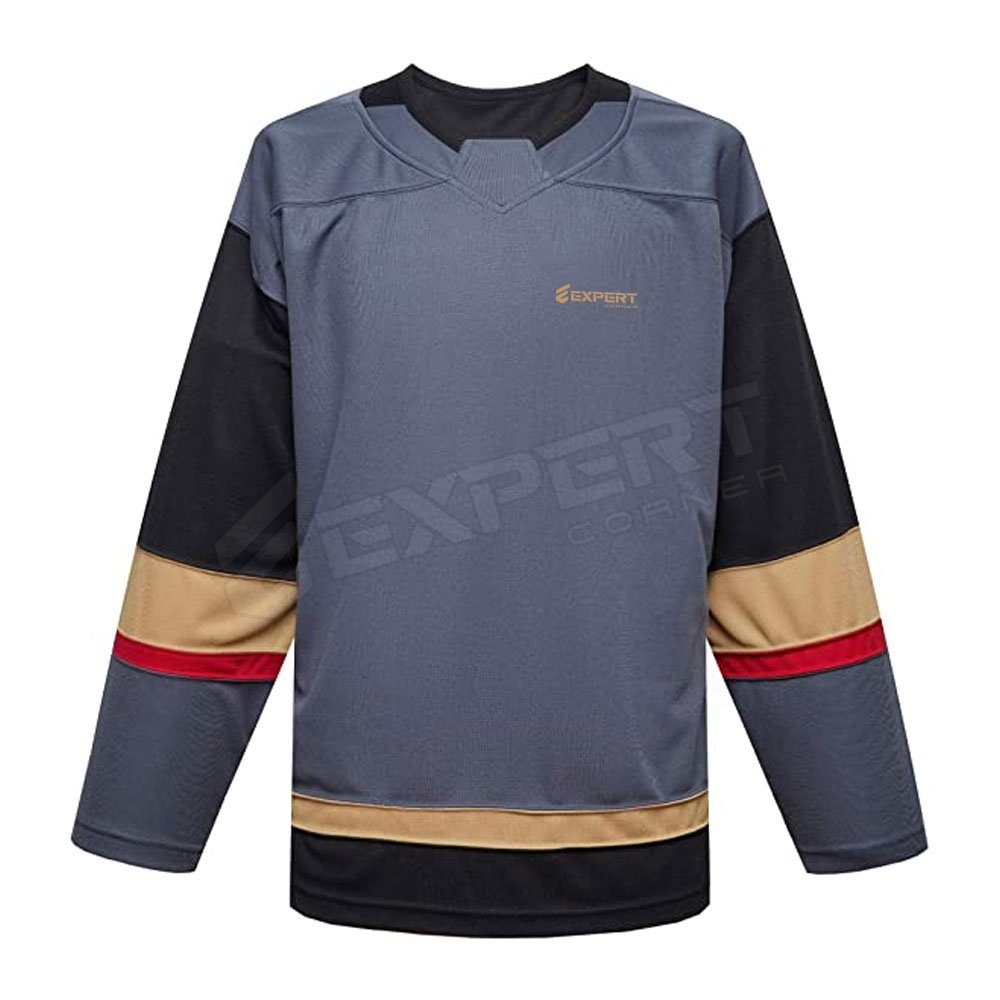 Ice Hockey Jersey Made In 100 % Polyester Custom Style Ice Hockey Jersey