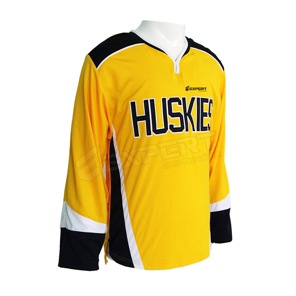 Ice Hockey Jersey Made In 100 % Polyester Custom Style Ice Hockey Jersey