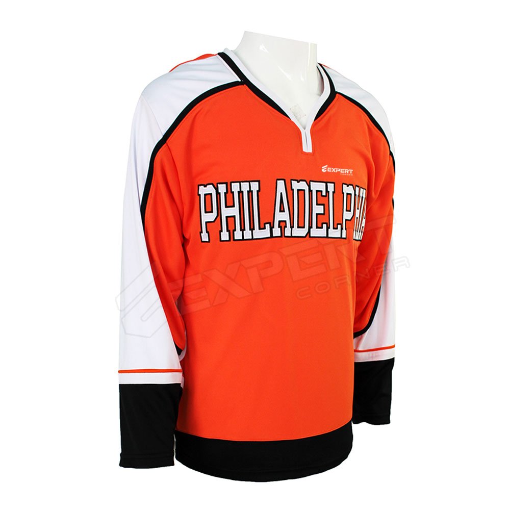 Ice Hockey Jersey Made In 100 % Polyester Custom Style Ice Hockey Jersey