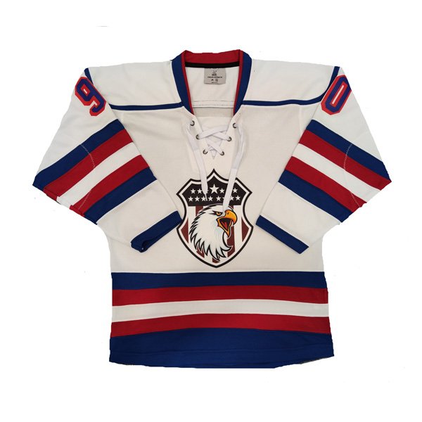 Red printed sublimation ice hockey jersey custom ice hockey jersey blank ice hockey jersey blank
