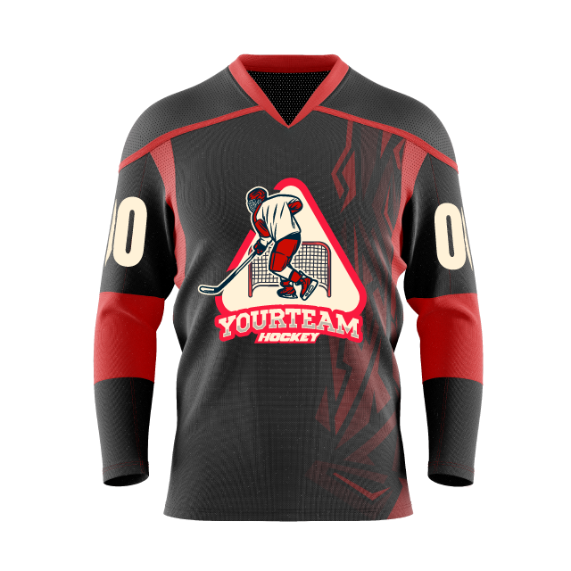 Custom high quality polyester hockey jersey Tackle Twill Embroidery Ice Hockey Sports Team jersey