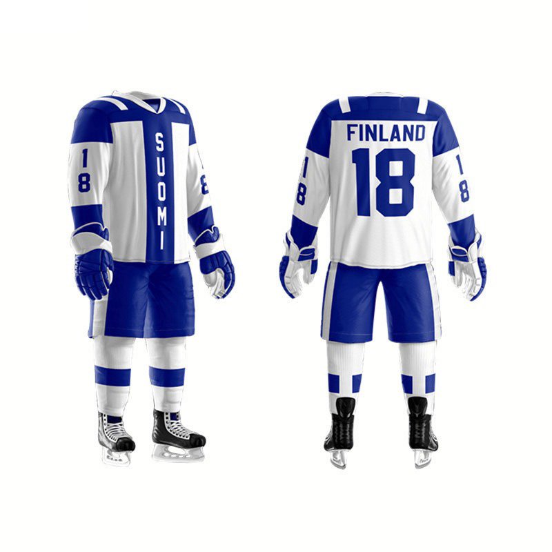 Wholesale Make Your Own Team Logo Custom plus size Team Wear Outdoor Sportswear Sublimated Jersey Ice Hockey Uniforms