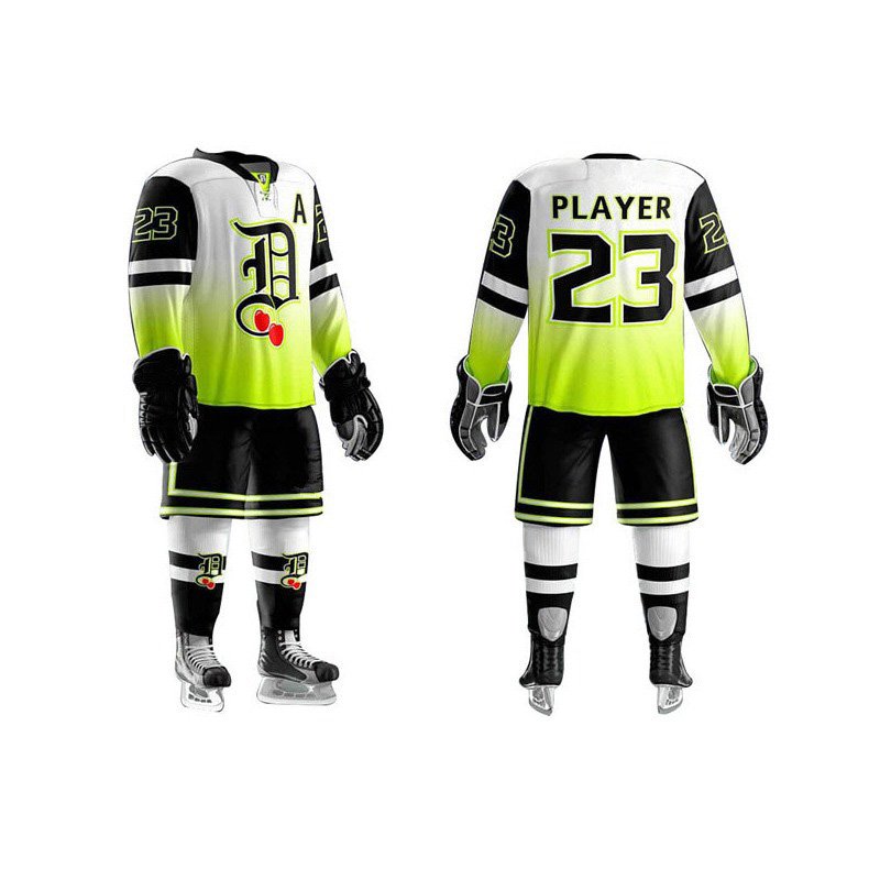 Wholesale Make Your Own Team Logo Custom plus size Team Wear Outdoor Sportswear Sublimated Jersey Ice Hockey Uniforms