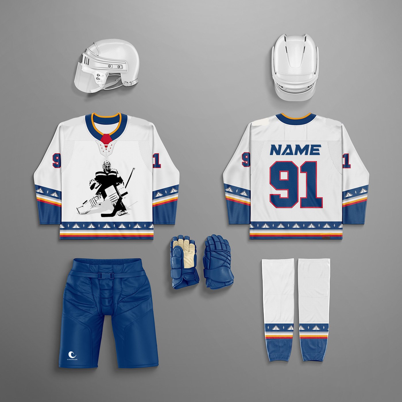 Customized Ice Hockey Jerseys Breathable Sublimated Youth Ice Hockey Wear