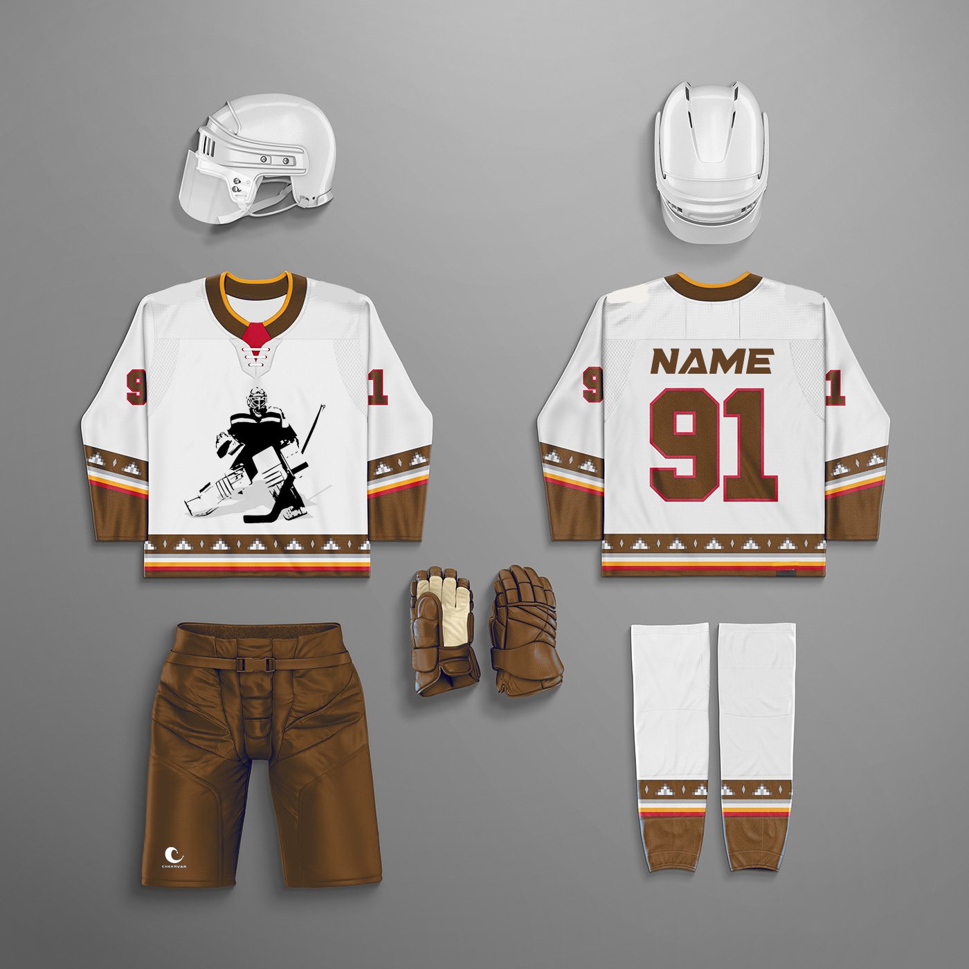 Customized Ice Hockey Jerseys Breathable Sublimated Youth Ice Hockey Wear