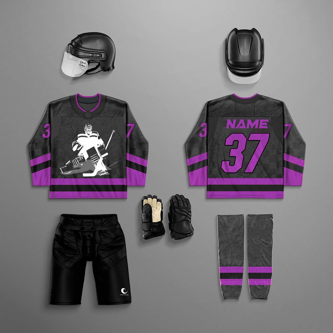 Customized Ice Hockey Jerseys Breathable Sublimated Youth Ice Hockey Wear