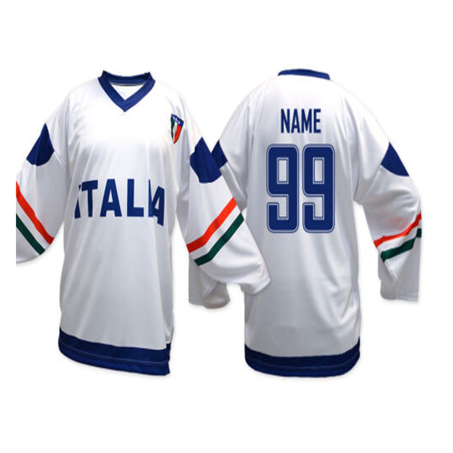 Canada Print Flag Custom mesh polyester sublimation allover printed Sublimated V neck with laces OEM Design Ice Hockey Jersey