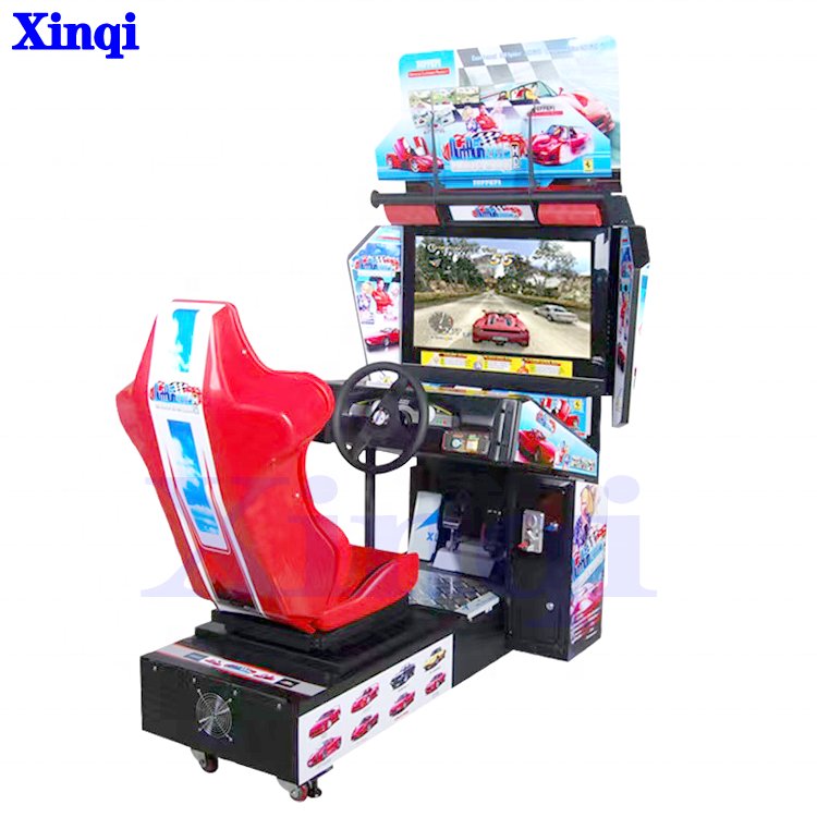 Factory Wholesale 32" Out Run Car Racing Game Machine indoor amusement Arcade Car Race video Game Machine with coin acceptor