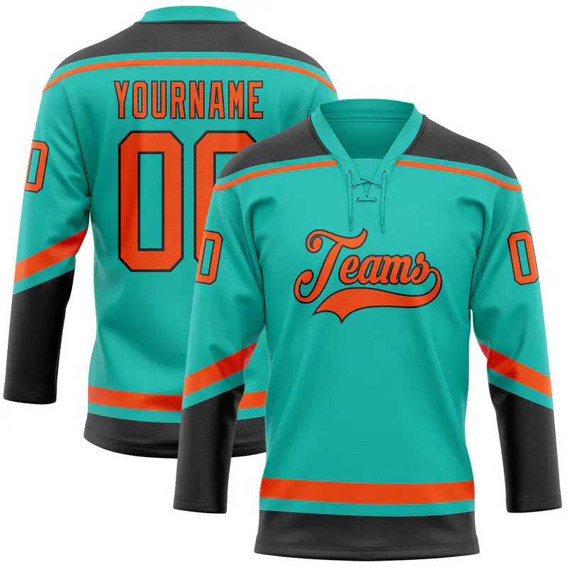 High Quality Polyester Quick Dry Ice Hockey Jersey Sublimation Printing Logo Custom Ice Hockey Uniform