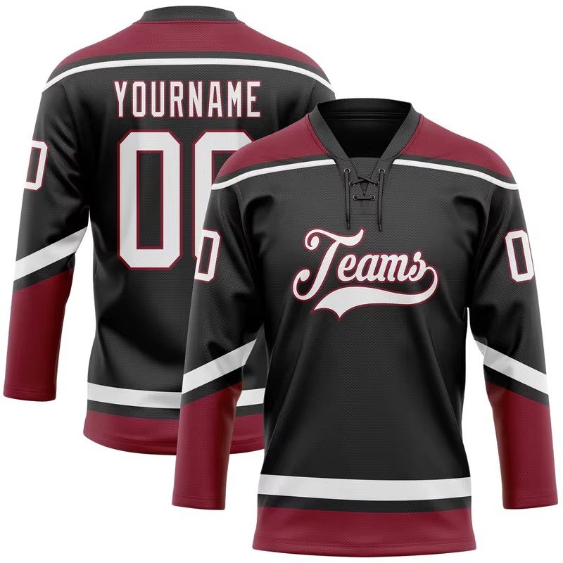 High Quality Polyester Quick Dry Ice Hockey Jersey Sublimation Printing Logo Custom Ice Hockey Uniform