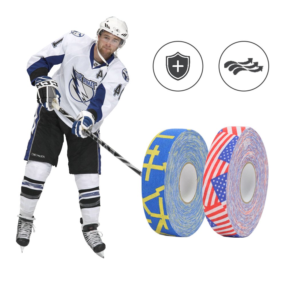 Hockey Stick Tape Self-Adhesive Ice Hockey Tape Sweat Absorbent Grip Cloth Tape for Hockey