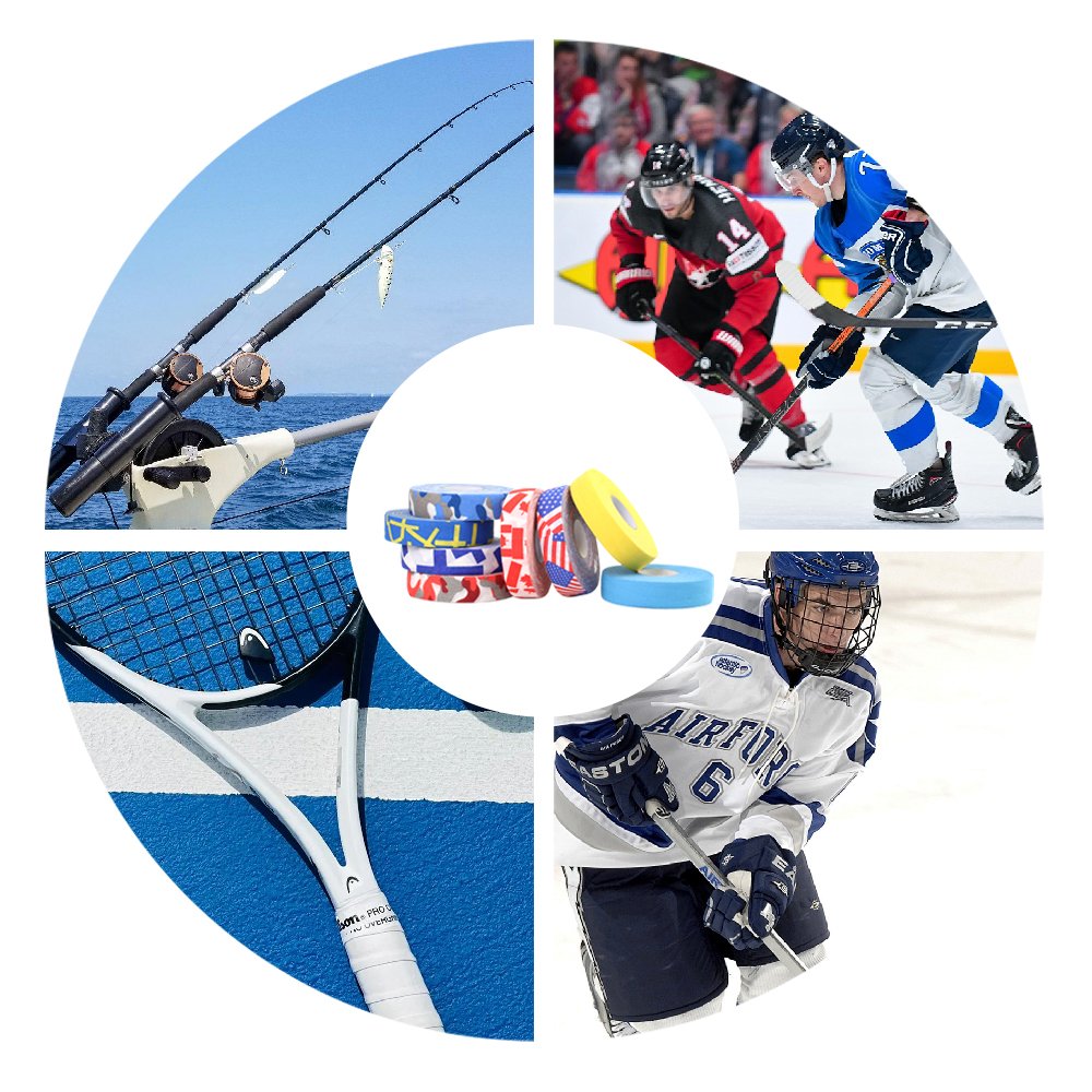 Hockey Stick Tape Self-Adhesive Ice Hockey Tape Sweat Absorbent Grip Cloth Tape for Hockey