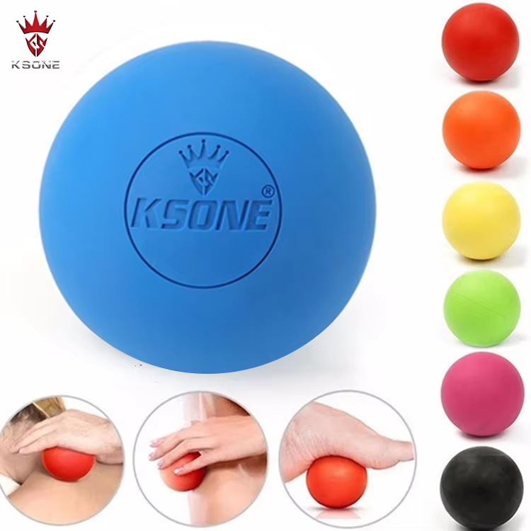 Factory Outlet Store Wholesale Price Custom Logo Solid Yoga Balls Non-toxic Natural Solid Rubber Massage Balls Lacrosse Balls