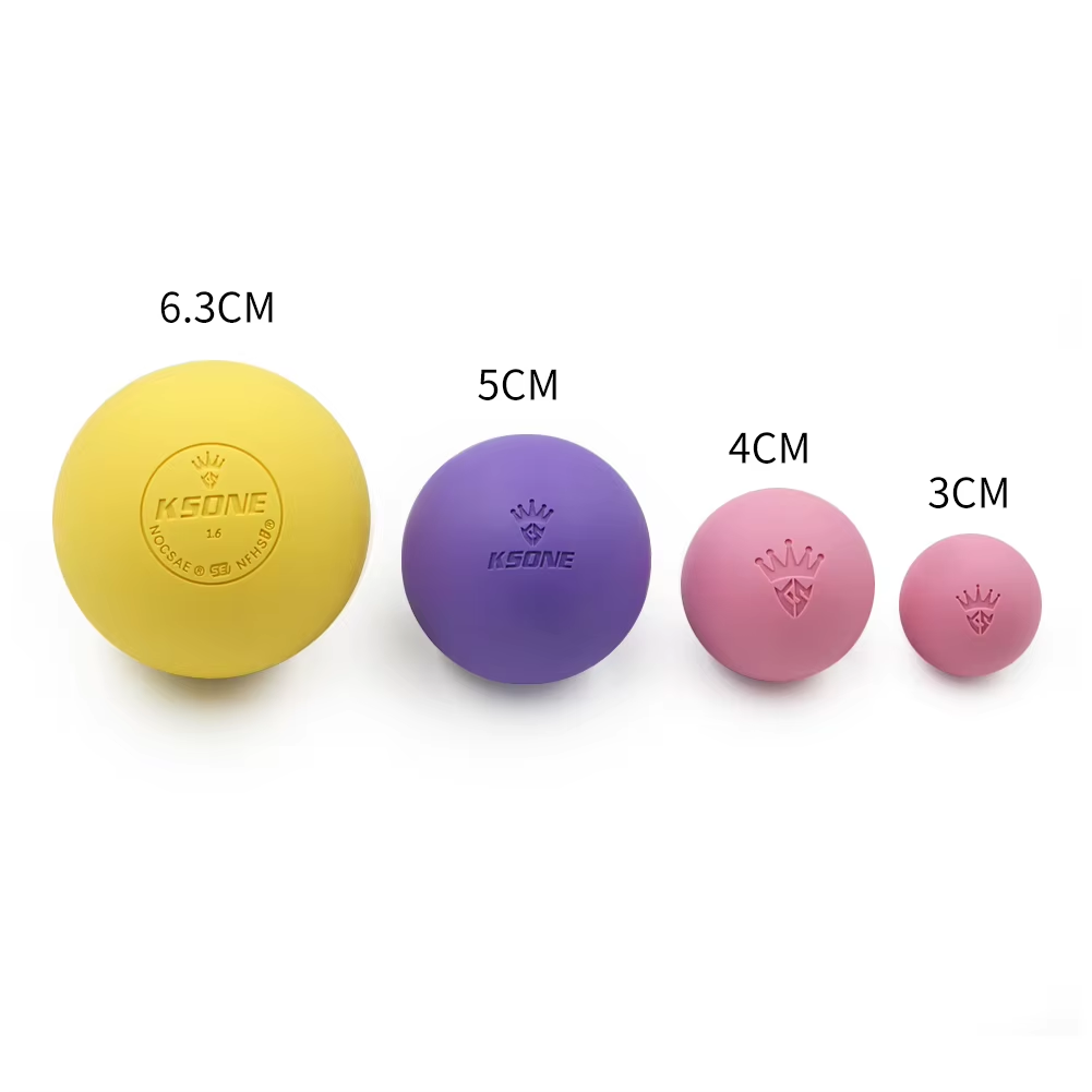 Factory Outlet Store Wholesale Price Custom Logo Solid Yoga Balls Non-toxic Natural Solid Rubber Massage Balls Lacrosse Balls