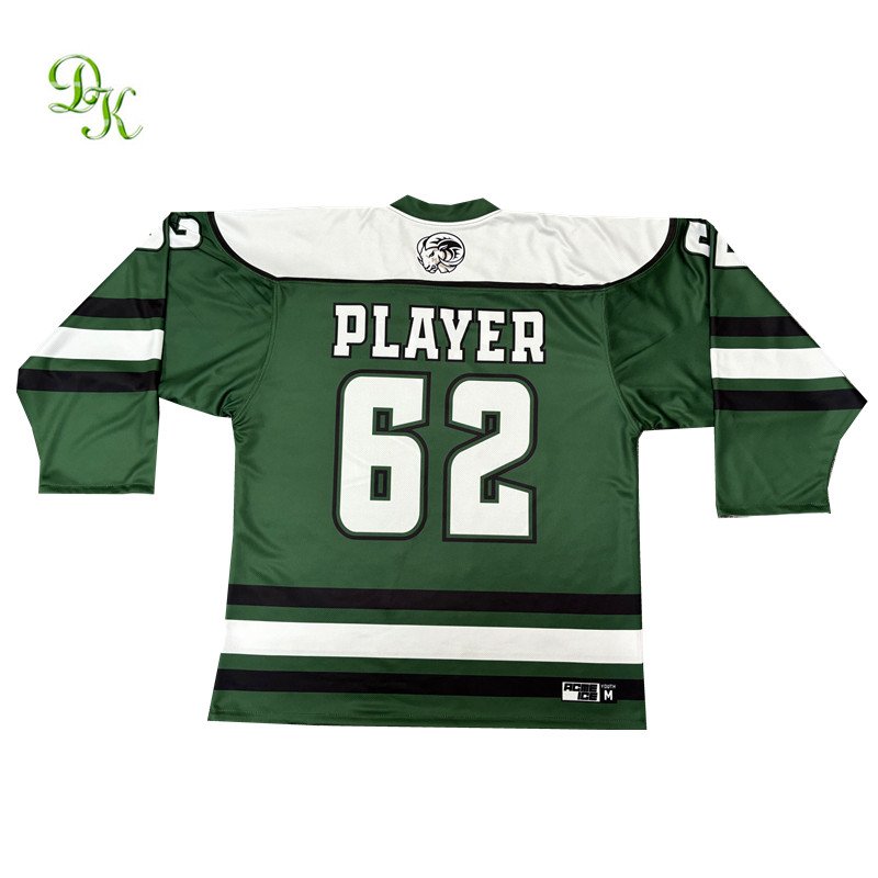 Sublimated print roller poland ice hockey practice jerseys with tackle twill