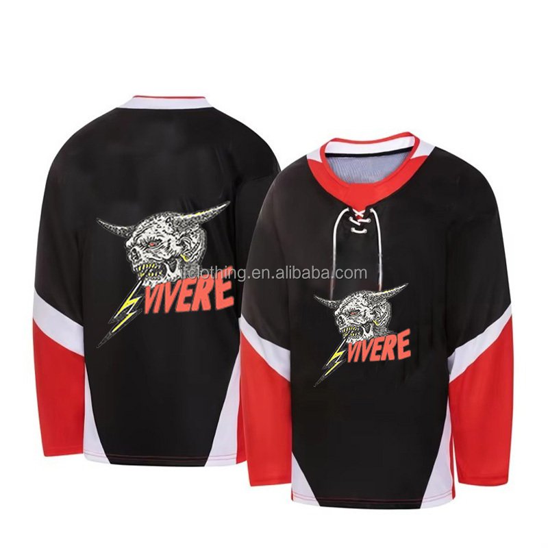 Custom Jersey Sport Wear Ice Hockey Jacket Clothing Polo Shirt Custom Logo Ice Hoodie Hockey Jersey Uniform Ice Hockey Wear