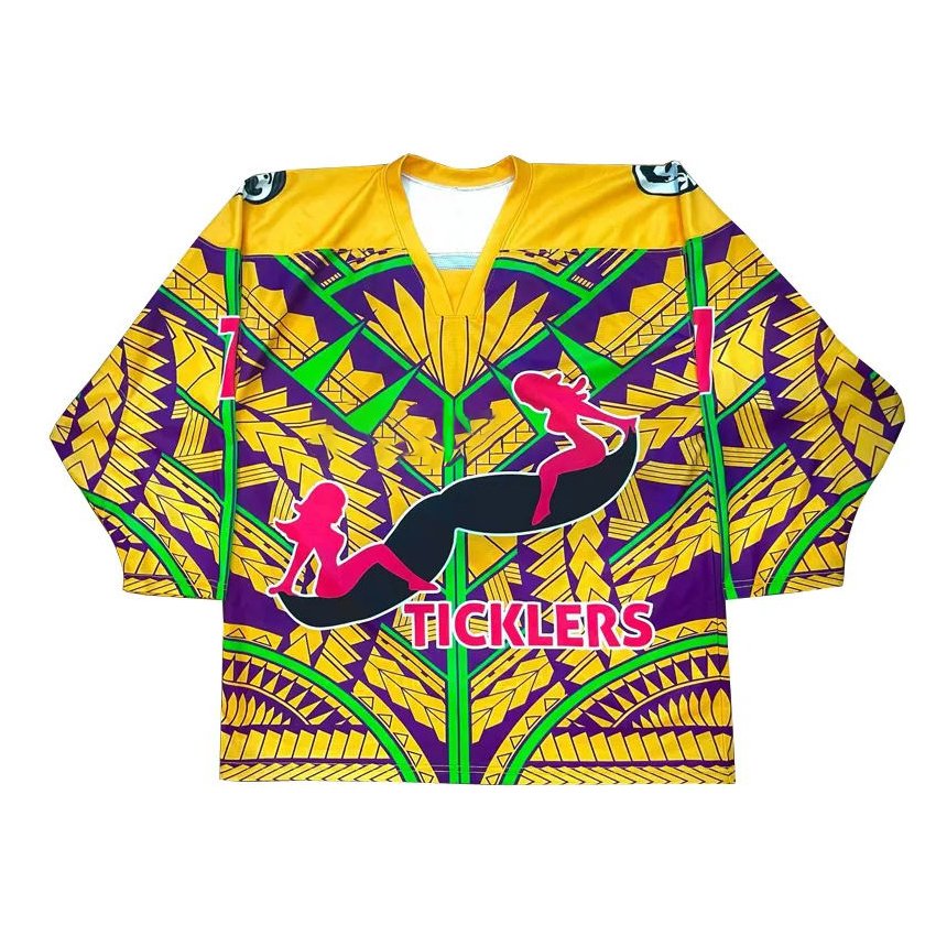 Custom made practice pro v-neck ice hockey uniform sublimated adult ice hockey jerseys with numbers