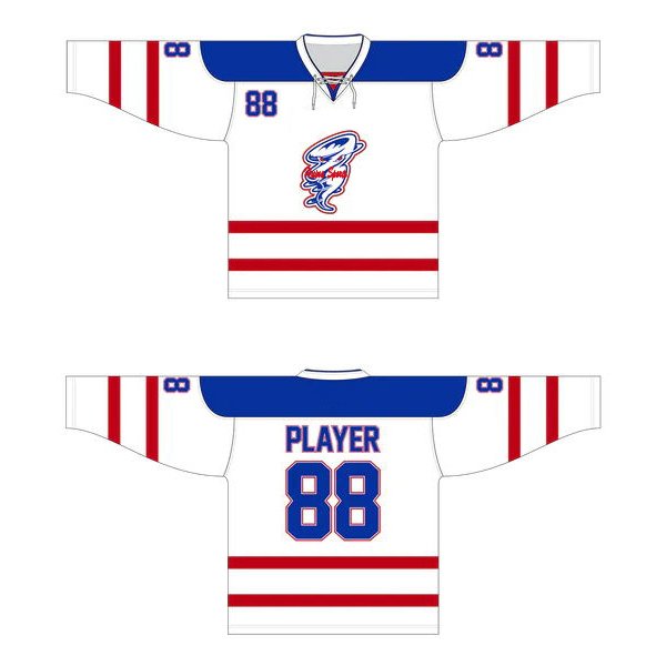 100% polyester sublimated hockey uniform custom stitched mens ice hockey jerseys embroidery