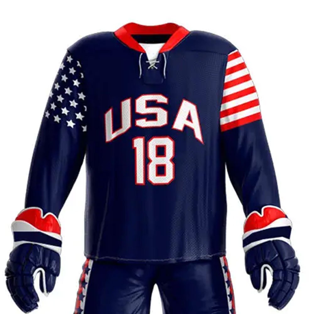 The best quality selection of ice hockey players uniform men's ice hockey high quality ice hockey uniform