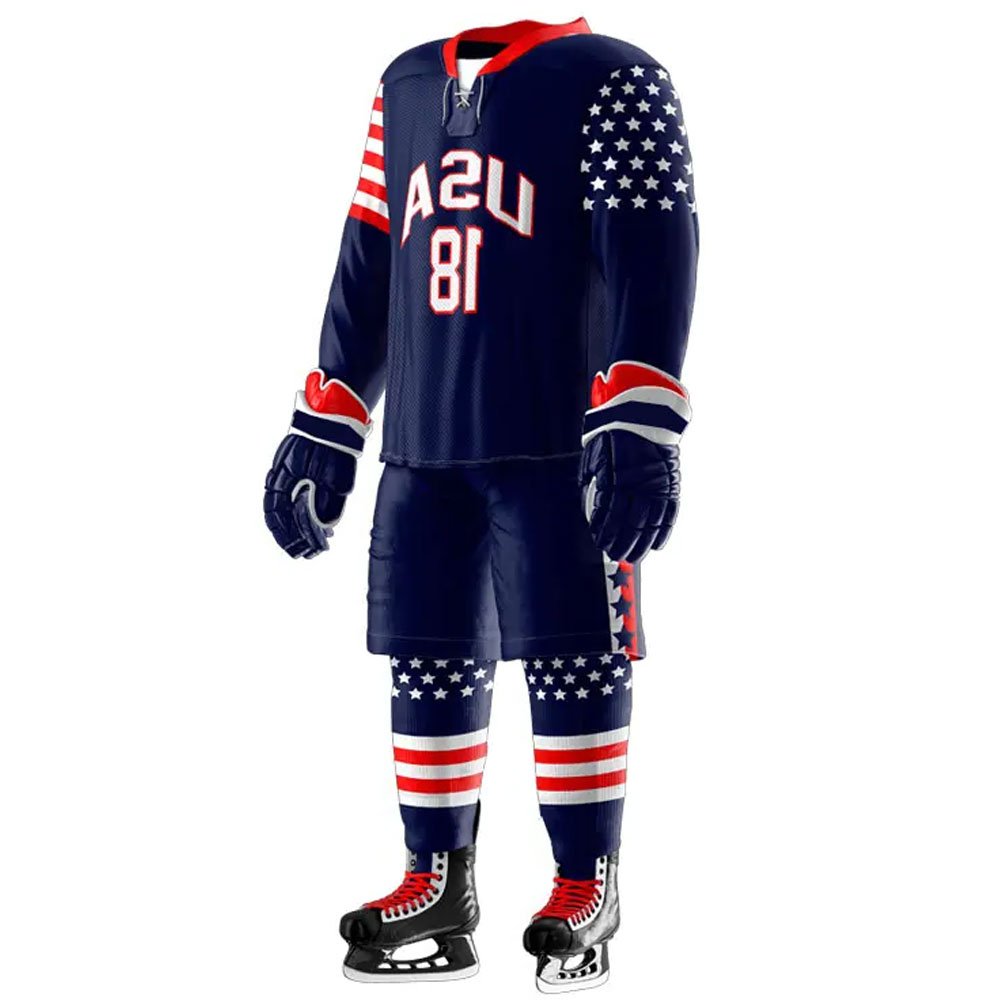 The best quality selection of ice hockey players uniform men's ice hockey high quality ice hockey uniform