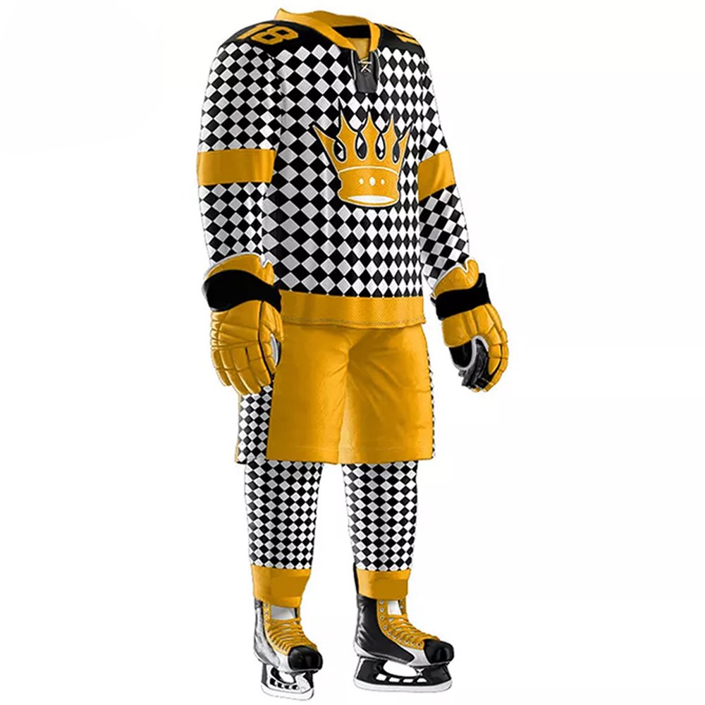 Hot Selling Custom Logo 100% Polyester Ice Hockey Uniform Newest Casual Sports Gear OEM Team Name Featuring Sublimation Shorts
