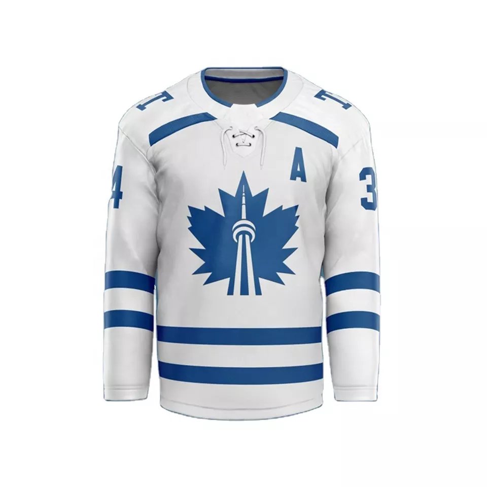 Customized Ice Hockey Referee Jersey Blank Ice Hockey Jerseys Sublimation Mesh Sport Ice Hockey Wear