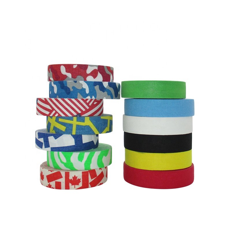 Ice Hockey Tape 2.5CM 10M 1'' Black Fabric Hot Sale Color Cotton Waterproof Anti-Slip Wear Resistant Sports Adhesive tape