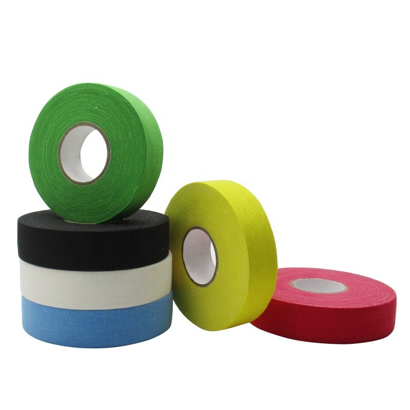 Ice Hockey Tape 2.5CM 10M 1'' Black Fabric Hot Sale Color Cotton Waterproof Anti-Slip Wear Resistant Sports Adhesive tape