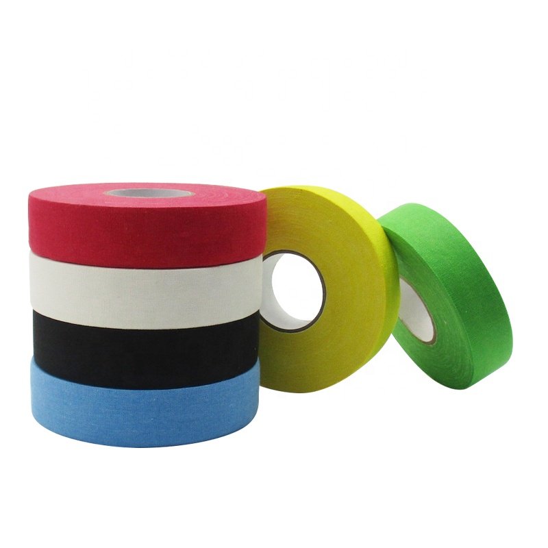 Ice Hockey Tape 2.5CM 10M 1'' Black Fabric Hot Sale Color Cotton Waterproof Anti-Slip Wear Resistant Sports Adhesive tape