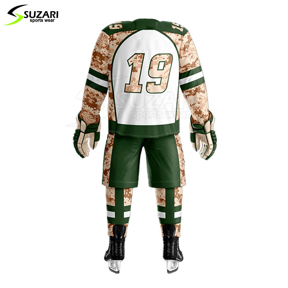High Quality Polyester Made Custom Ice Hockey Uniform Factory Made Low Price Ice Hockey Uniform