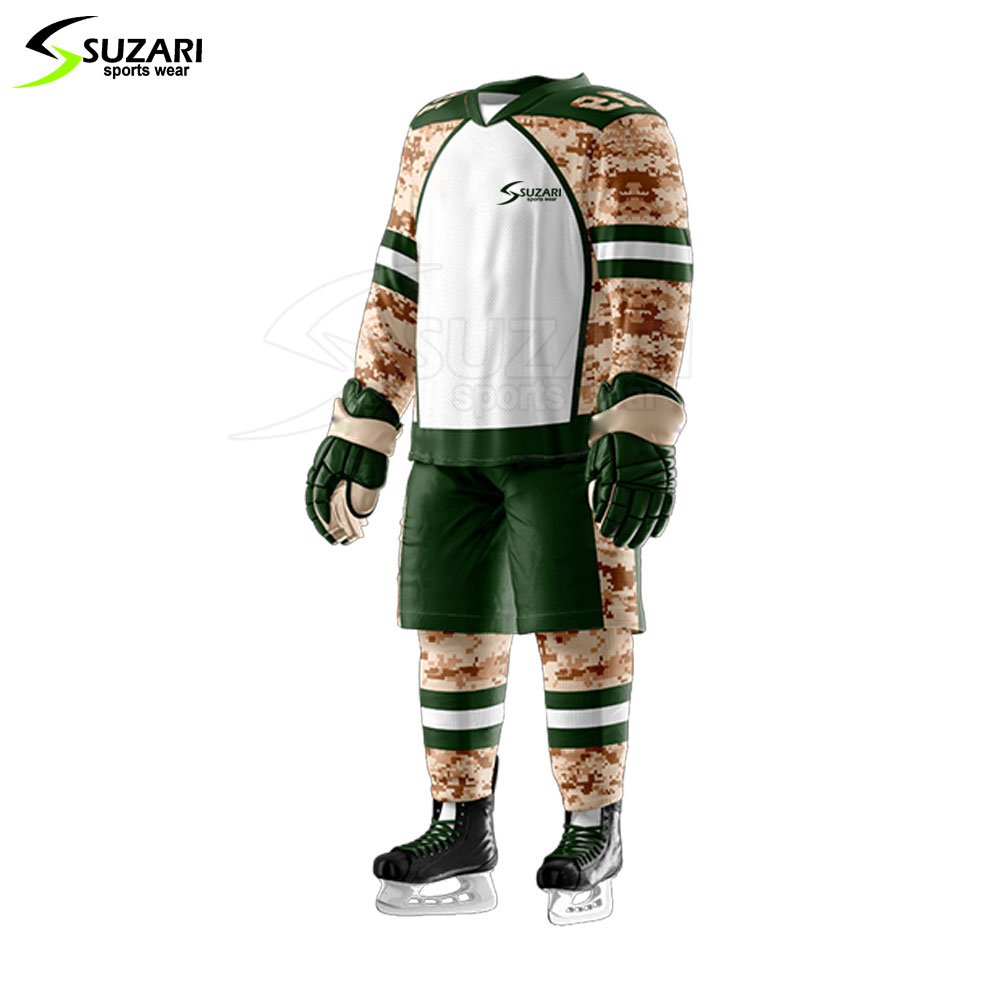 High Quality Polyester Made Custom Ice Hockey Uniform Factory Made Low Price Ice Hockey Uniform
