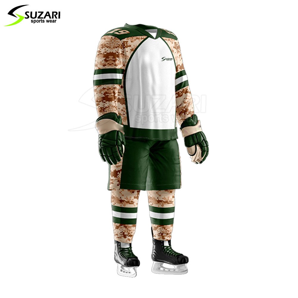 High Quality Polyester Made Custom Ice Hockey Uniform Factory Made Low Price Ice Hockey Uniform
