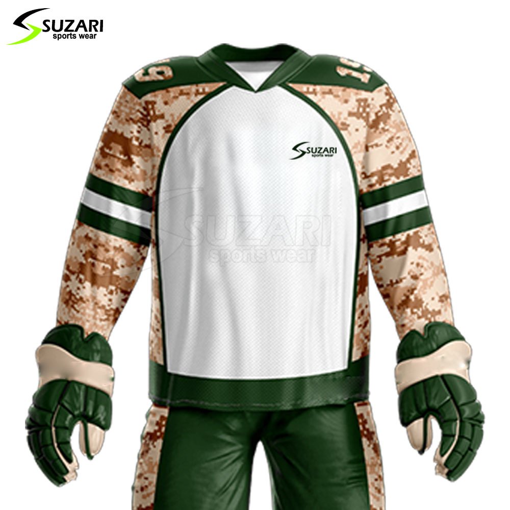 High Quality Polyester Made Custom Ice Hockey Uniform Factory Made Low Price Ice Hockey Uniform