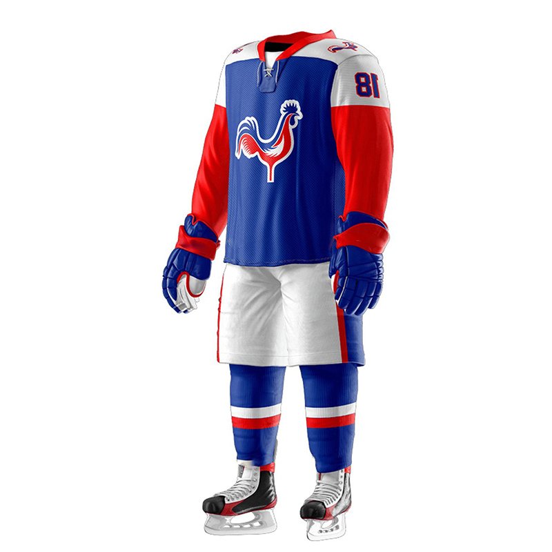 High Quality Unisex Slim Fit Ice Hockey Jersey Custom Designed with Team Name Logo OEM Sport Jersey