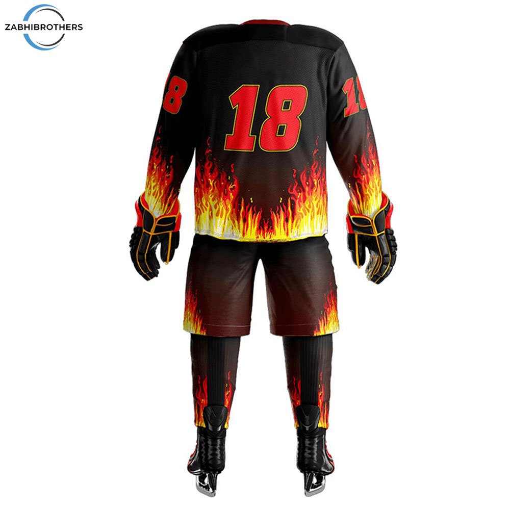 Premium Quality Unisex Ice Hockey Jersey Pant Sets Factory Manufactured OEM Team Name Printed Sports Wear Wholesale Price