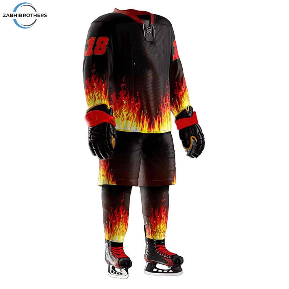 Premium Quality Unisex Ice Hockey Jersey Pant Sets Factory Manufactured OEM Team Name Printed Sports Wear Wholesale Price