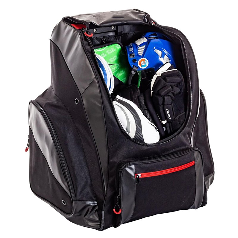 Large Hockey Backpack Carry Hockey Equipment Multi Sport Skates Backpack Travel Bag Hockey Pond Equipment Backpack Bag