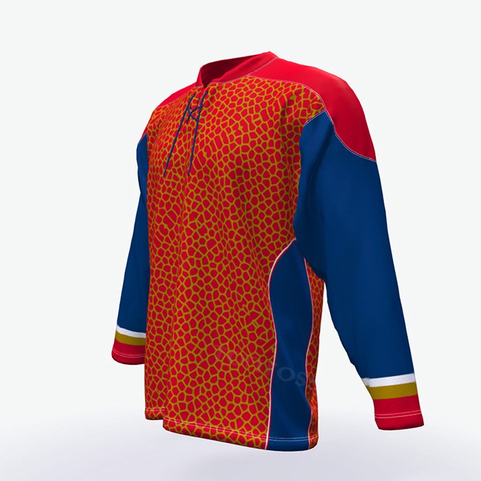 High Quality Vintage Funny Sublimation Printing Embroidered Logo Long Sleeve Custom Men Plain Ice Hockey Jersey